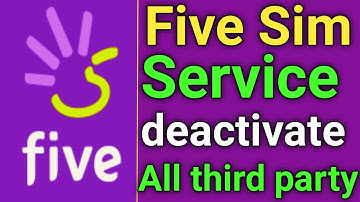 five sim card all service deactivate