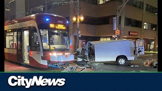 Two hurt in violent headon collision with TTC streetcar