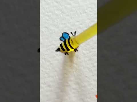 Hunny bee 🐝 Art #drawing #shortsviral #artist