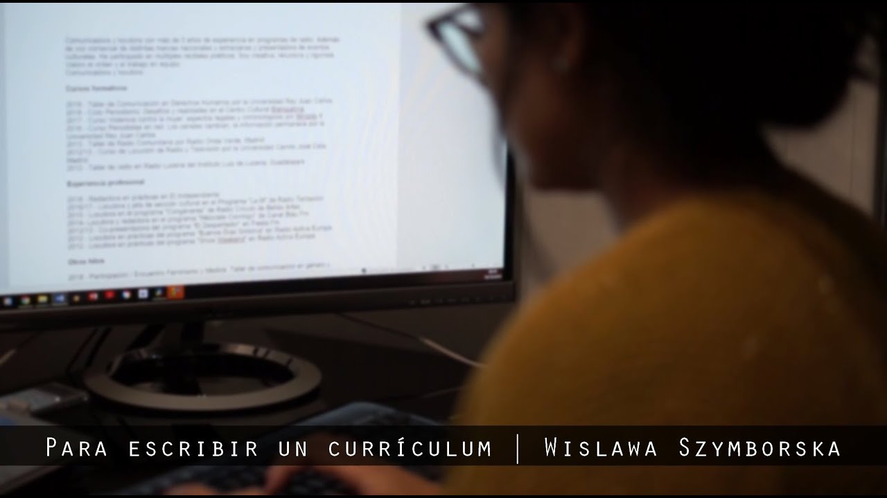 Para escribir un currículum | Wislawa Szymborska