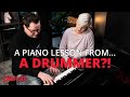 Getting A Piano Lesson From ... A Drummer?! (Drumeo / Pianote)