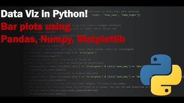 Data Visualization in PYTHON - Basic Bar Plot Using PANDAS, NUMPY, MATPLOTLIB