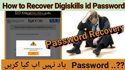 digiskills forgot password and recovery | how to reset password in digiskills | digiskills batch 9