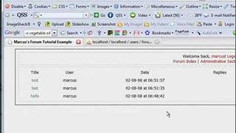 PHP Forum // Viewing Forum Category