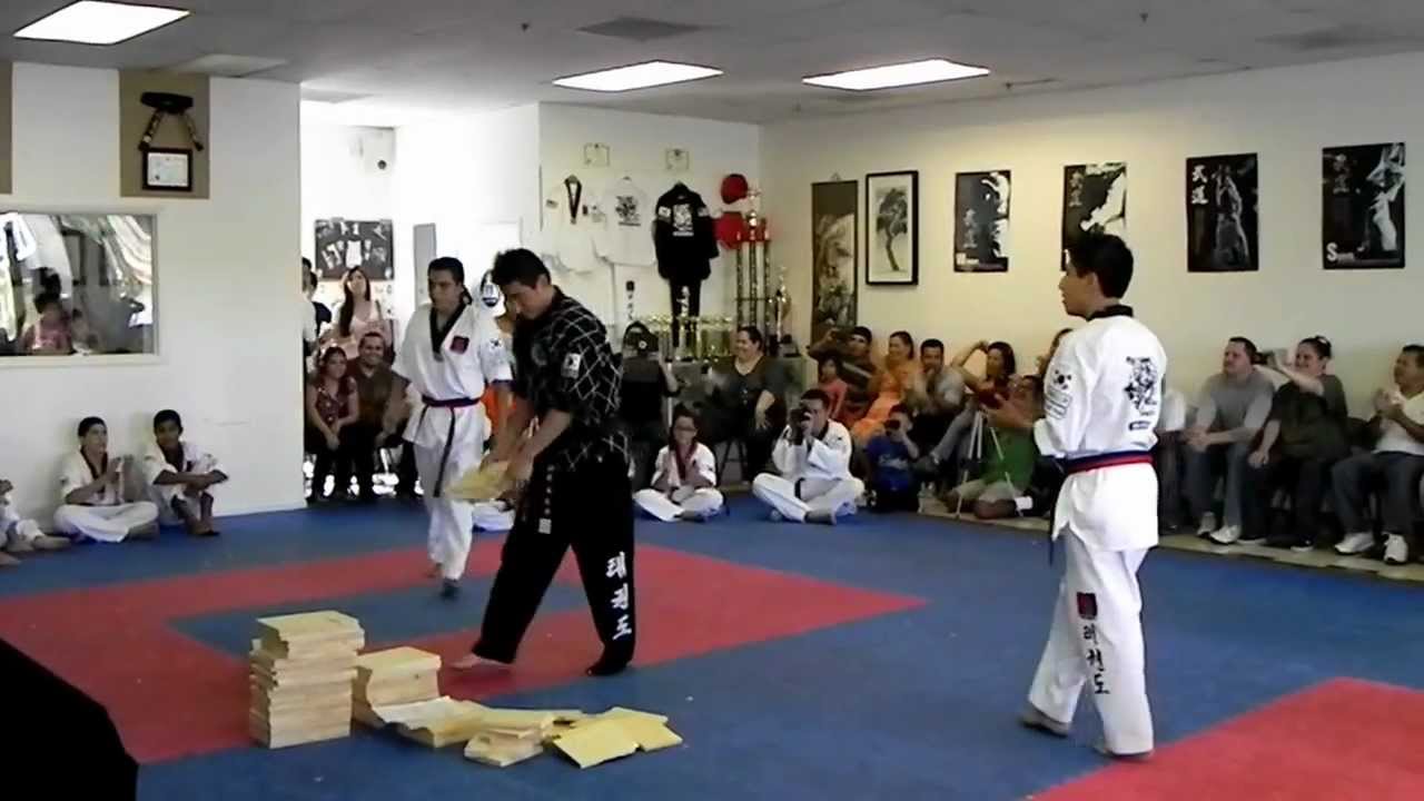 TaeKwonDo Black Belt TestBoard Breaking YouTube