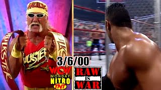 WWF RAW vs. WCW Nitro - March 6, 2000 Full Breakdown - Rock v Benoit - HHH v Rikishi - WCW Freefall