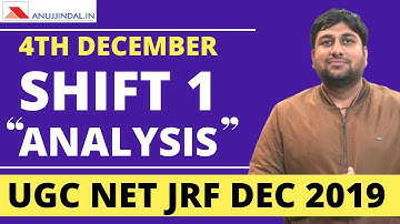 UGC NET 4th December First Shift Live Analysis by Shubham Sir