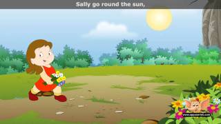 Sally Go Round the Sun - Nursery Rhyme with Lyrics (HD)