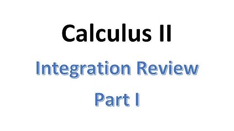 MAT230 Integration Review Part I