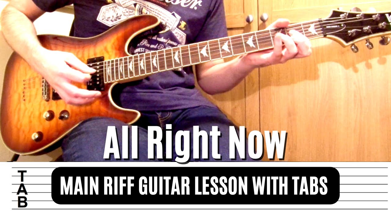 Free - All Right Now Main Riff Guitar Lesson | Tab | Tutorial - YouTube
