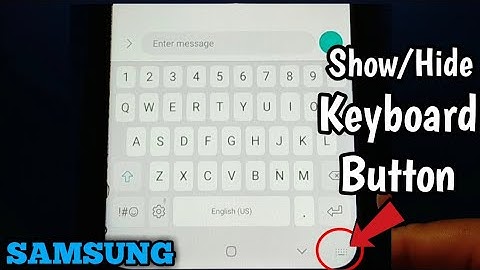 How to show or hide keyboard button on navigation bar in Samsung Galaxy A02