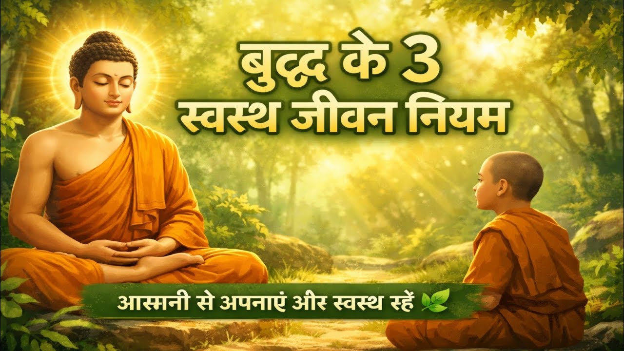 😇जब बुद्ध ने बिना बोले सिखाया स्वस्थ जीवन का सबसे बड़ा 3 नियम🥰