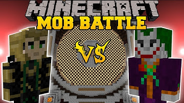 LOKI VS JOKER - Minecraft Mod Battle - Mob Battles - Superheroes Unlimited & Super Villains Mods