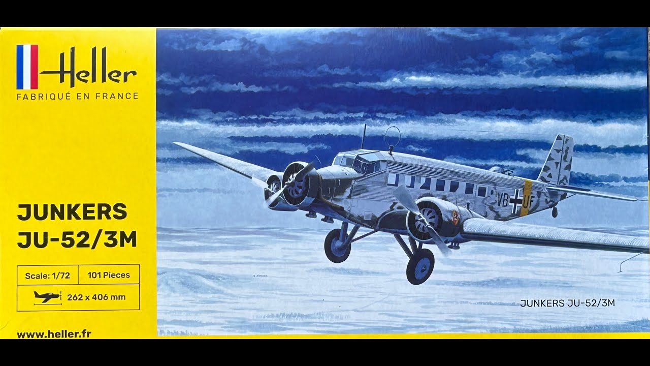 Heller Ju52/3m 1/72 kit review
