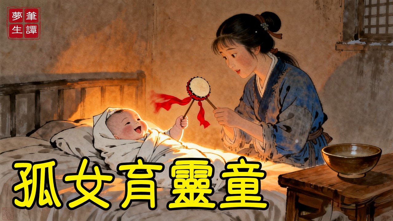 醜女被嫌嫁不出去，趕去深山破茅草屋，卻從山裏撿回個繈褓中伴著枯枝的男嬰。她用枯枝給嬰兒做撥浪鼓，誰料嬰兒一搖，家中病雞立愈，枯木逢春！#故事#民間傳說#奇遇#報恩#原創故事