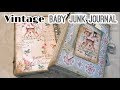 Vintage baby junk journals / Baby Book ideas / Prima Heaven Sent | I'm A Cool Mom