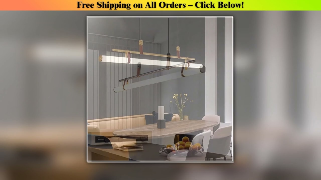 Nordic Minimalist Dining room Study Room Office Desk lighting Coffee Table Kitchen island Long