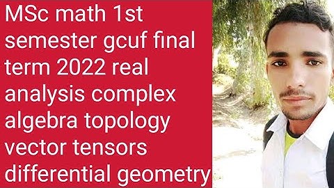 MSc math 1st semester gcuf final term all past paper 2022