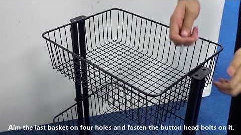 How to assemble 3 tier rolling cart
