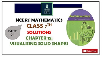 Chapter 15: Visualizing solid shapes |Ex 15.4|Class 7th |Maths Ncert Solutions | CBSE Based learning