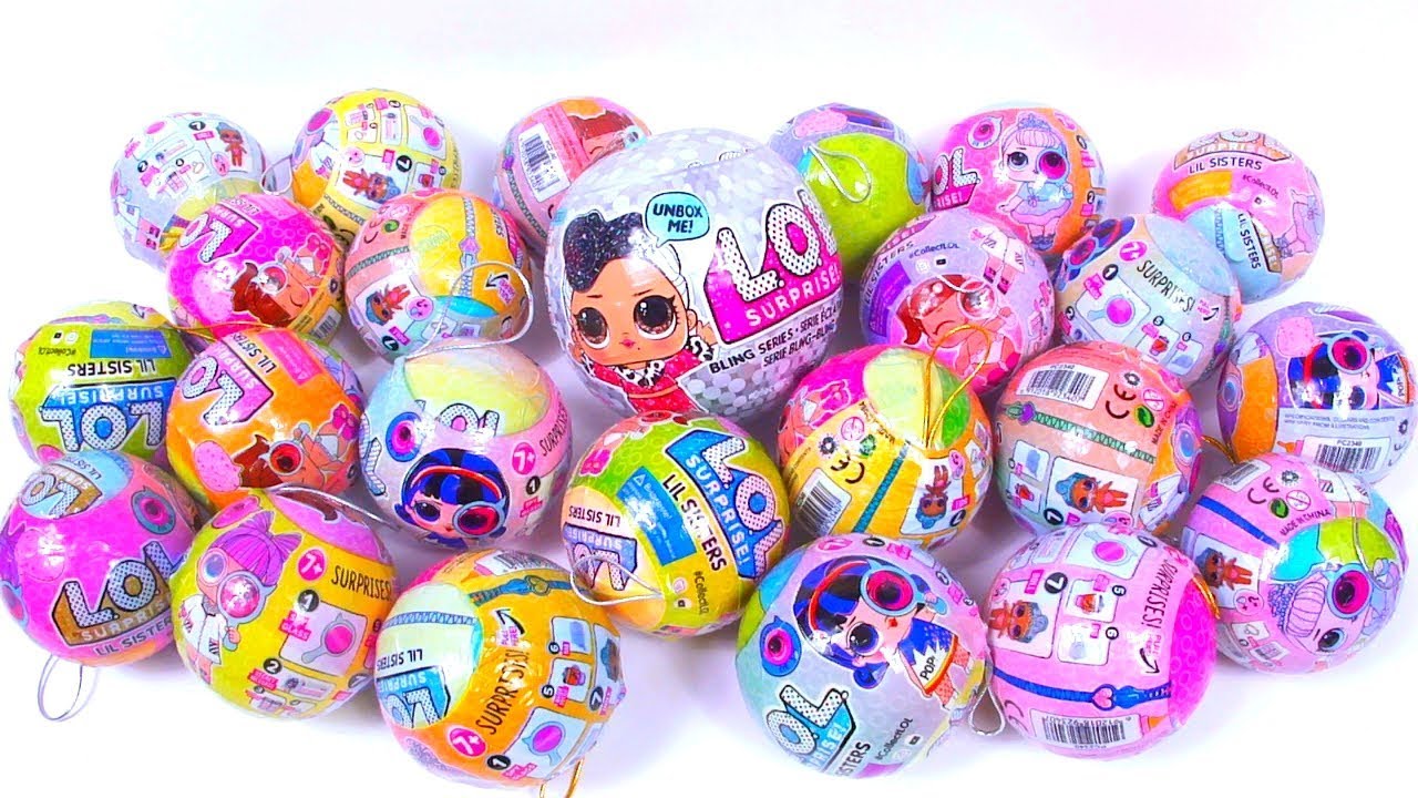 LOL Surprise Bling Series MINI FAKE Opening БЛЕСТЯЩИЕ ЦВЕТНЫЕ ШАРЫ КУКЛЫ ЛОЛ РАСПАКОВКА