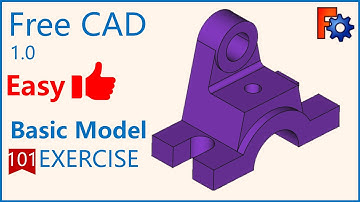 FreeCAD Tutorial for beginners,basic model exercise-101