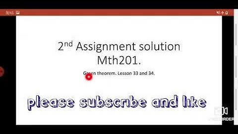 Mth 201 assignment no 2