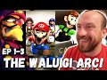 THIS IS INSANE! SMG4: The Waluigi Arc Ep 1 - 3 (Waluigi&#39;s Time, T-Pose Virus, Mario Cafe REACTION!)