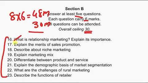 Calicut University 2nd semester BCOM   MARKETING MANAGEMENT   QUESTION PAPER 2023   DISCUSSION