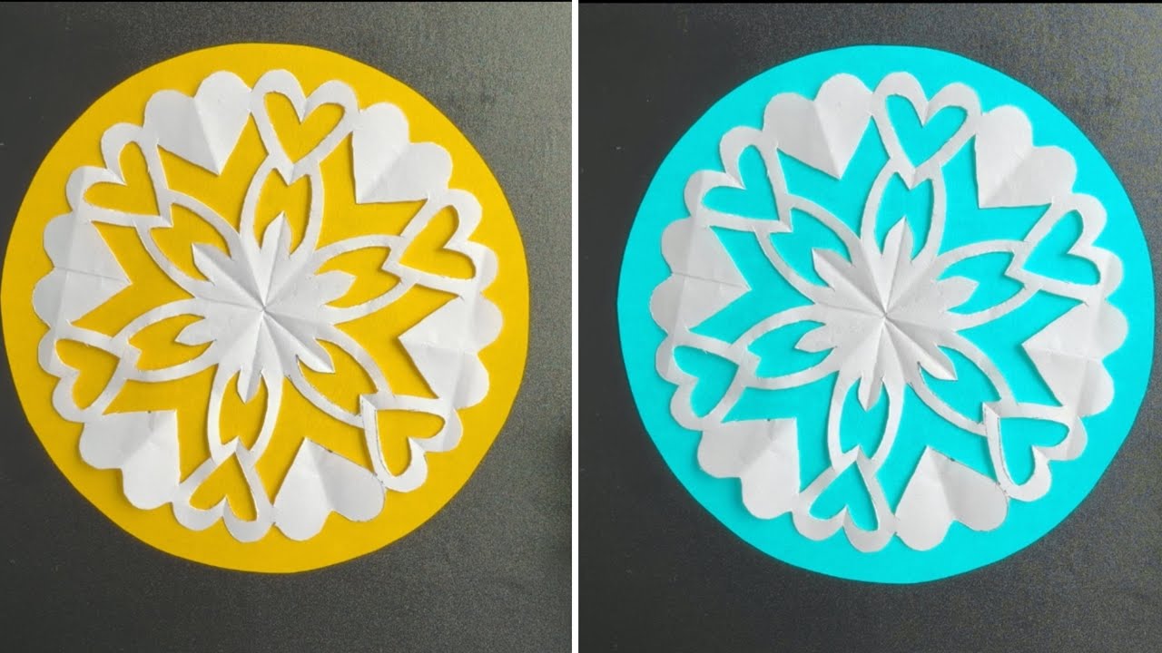 paper snowflake / how to make paper snowflakes #christmas #valentinesdaycraft