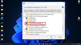 Enable Virtual Machine Platform in Windows 11 screenshot 5