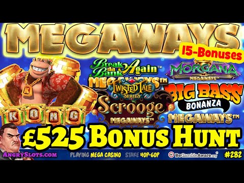 £525 MEGAWAYS BONUS HUNT - Scrooge Megaways, Gold Megaways, Big Bass Bonanza Megaways & more.