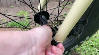 How to fix squeaking sound in front wheel