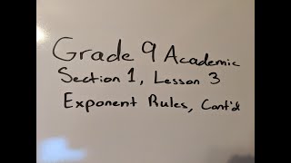 Exponent Rules, Part 2