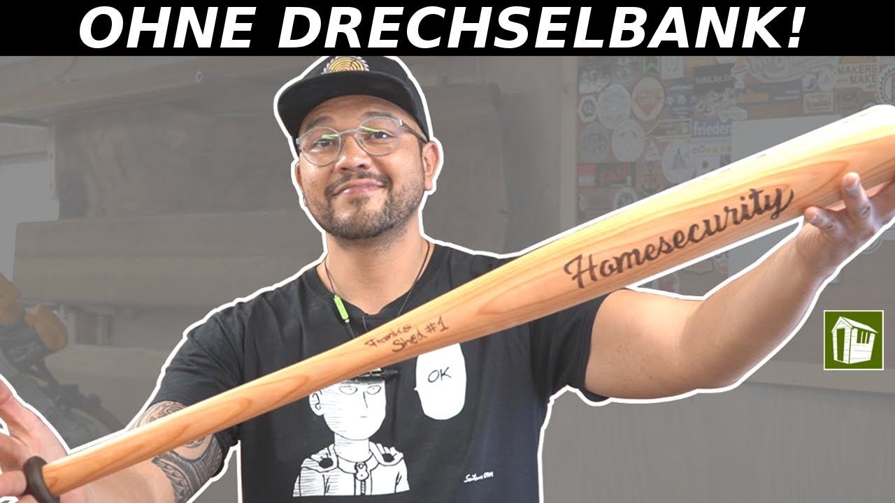 SO EINFACH baust du einen Baseballschläger aus Holz!