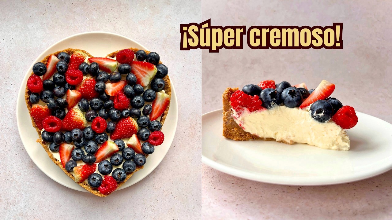 TARTA DE QUESO SIN HORNO | Receta FÁCIL sin GELATINA😍