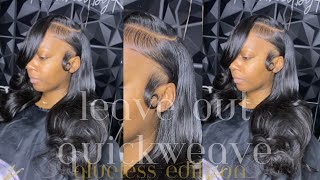 How to: Natural Glueless PRONTO quick weave! BEGINNER FRIENDLY (: