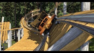Celebrity (No Limits 2) Back-Track POV - Gravity Group Wooden Shuttle Coaster Profile