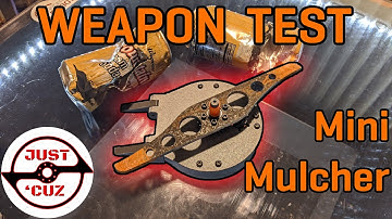 Destruction Time! Weapon Test - Mini Mulcher V0.9, 1-Pound Antweight Combat Robot