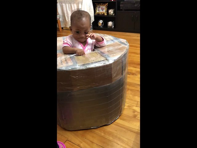 homemade baby walker