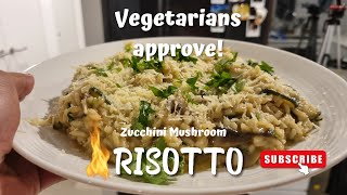 MUST-TRY Zucchini Mushroom Recipes: Vegetarian Risotto that's easy and delicious!