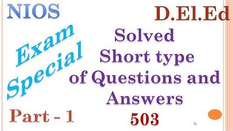 EXAM Special Questions and Answers of Course 503 Part 1