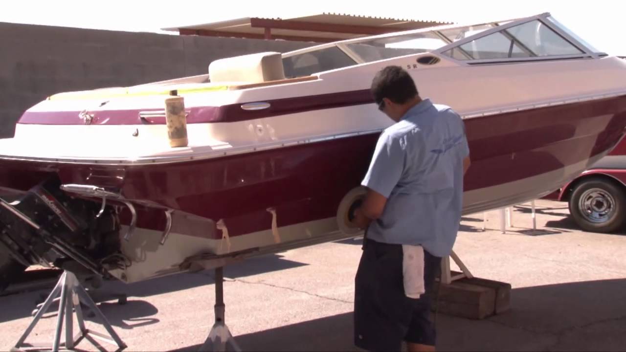 boat gel coat restoration process - youtube