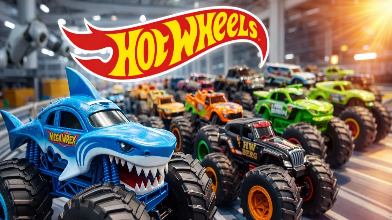 COMO SE HACEN los HOT WHEELS MONSTER TRUCK: Tecnología, Pintura y Ensamblaj