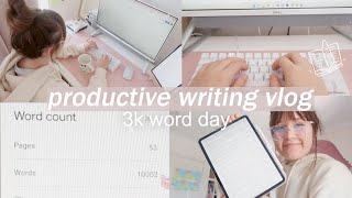 3K NANROWRIMO WORD DAY 🌱✨ productive morning writing vlog, hitting word count goals