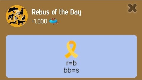 Rebus Of The Day Zoo 22 January | Zoo Rebus Of The Day | Riddle Of The Day Zoo 22 January