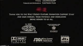 Mulan: VHS UK: Closing (1999) (6)