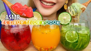 DI TANTANG @syedotasmr MINUM ES SIROP 3 RASA CAMPUR TEL0R K0D0K!! | ASMR Indonesia