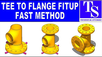 Tee to Flange Fit up, advanced training tutorial  Pipe fit up tutorials