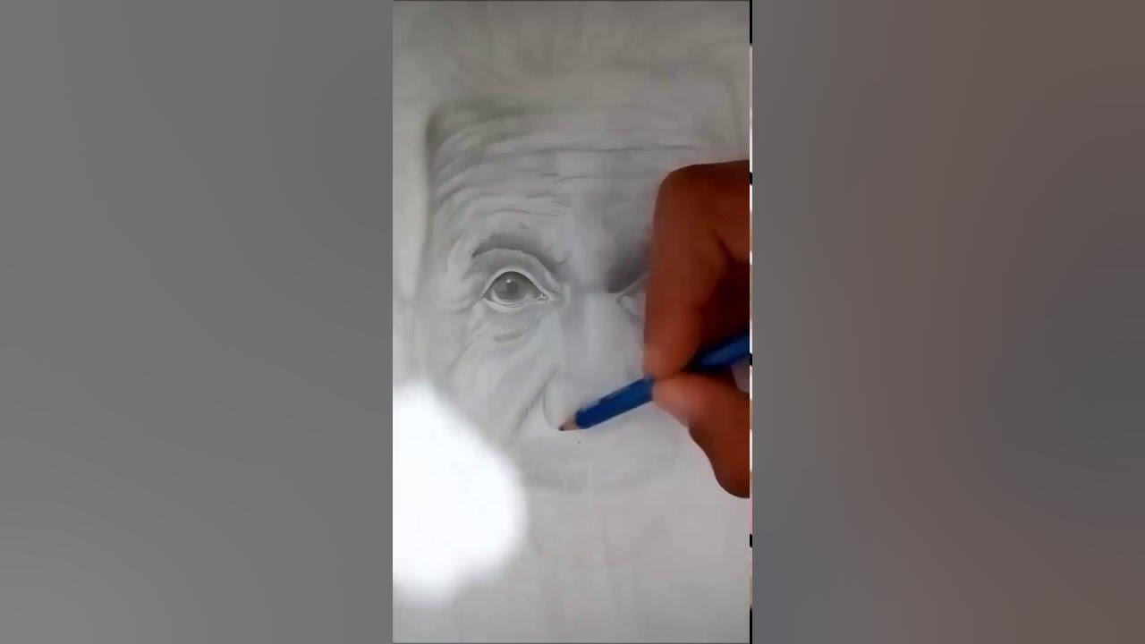 Drawing Albert Einstein----(By Ahmed) - YouTube